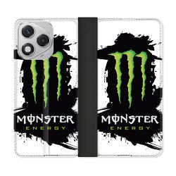 Housse cuir portefeuille Pour Honor 400 Lite 5G Monster Energy Tache