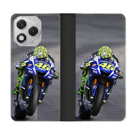 Housse cuir portefeuille Pour Honor 400 Lite 5G Moto Course GP Wheeling 46