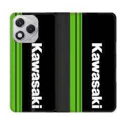 Housse cuir portefeuille Pour Honor 400 Lite 5G Moto Kawasaki