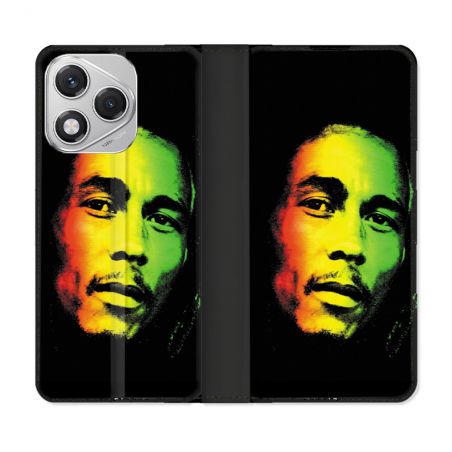 Housse cuir portefeuille Pour Honor 400 Lite 5G Musique Bob Marley 2