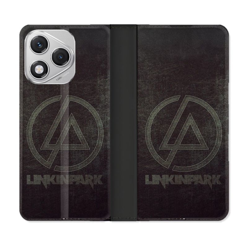 Housse cuir portefeuille Pour Honor 400 Lite 5G Musique Rock Linkin Park