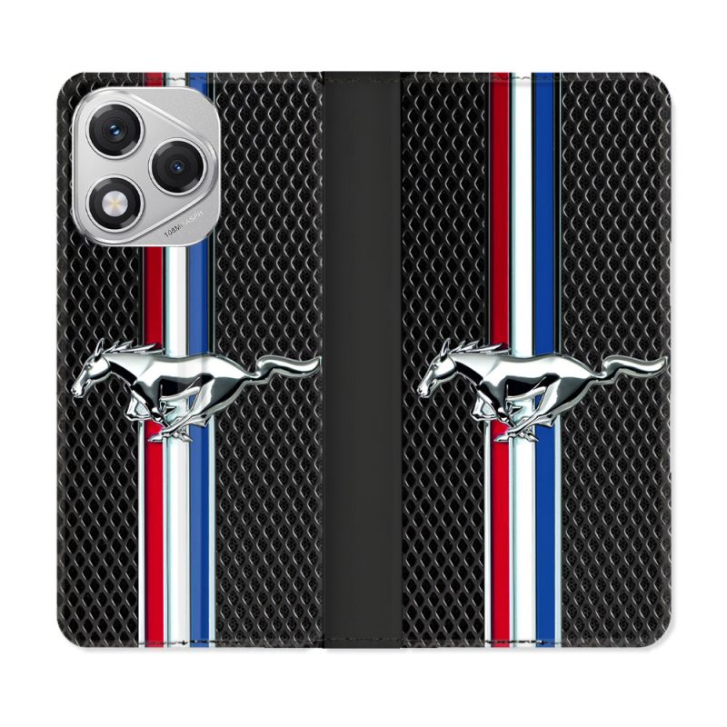 Housse cuir portefeuille Pour Honor 400 Lite 5G Mustang