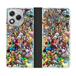 Housse cuir portefeuille Pour Honor 400 Lite 5G Nintendo