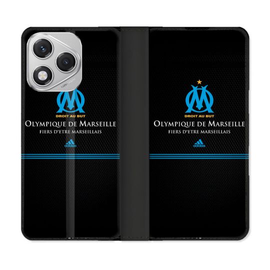 Housse cuir portefeuille Pour Honor 400 Lite 5G Olympique Marseille OM Fier etre Marseillais