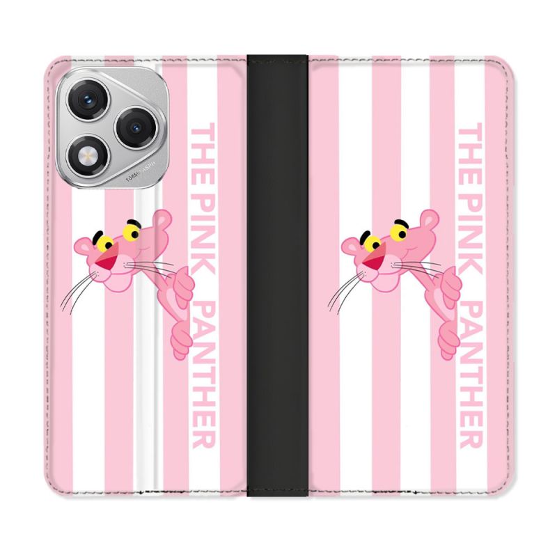 Housse cuir portefeuille Pour Honor 400 Lite 5G Panthere Rose