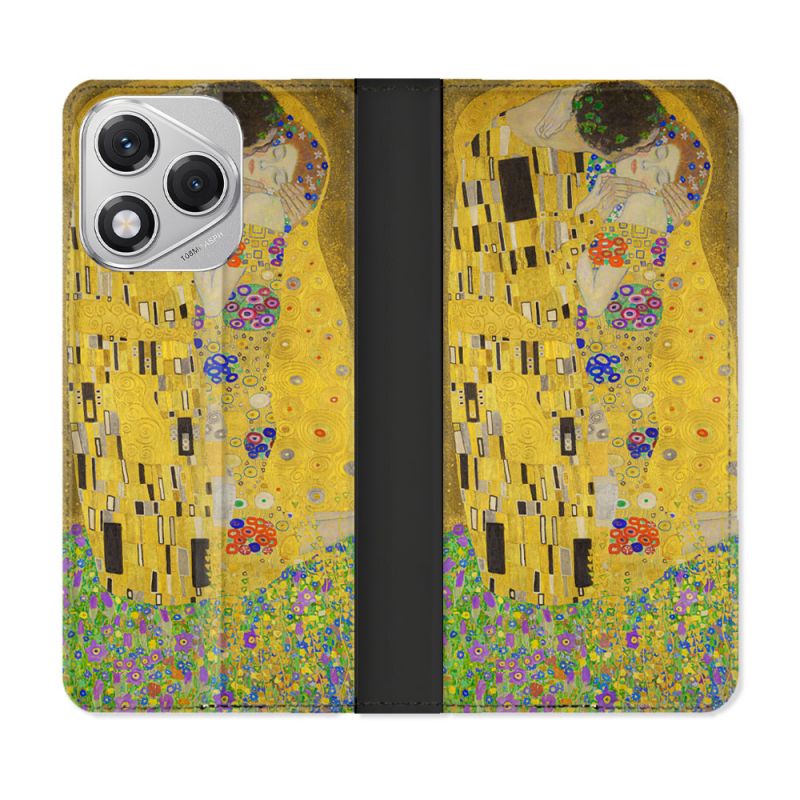 Housse cuir portefeuille Pour Honor 400 Lite 5G Peinture Le Baiser