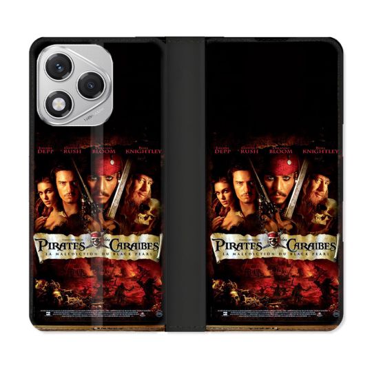 Housse cuir portefeuille Pour Honor 400 Lite 5G Pirate Des Caraibes