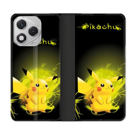 Housse cuir portefeuille Pour Honor 400 Lite 5G Pokemon Pikachu Eclair