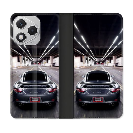 Housse cuir portefeuille Pour Honor 400 Lite 5G Porsche 911