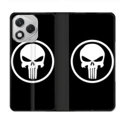 Housse cuir portefeuille Pour Honor 400 Lite 5G Punisher