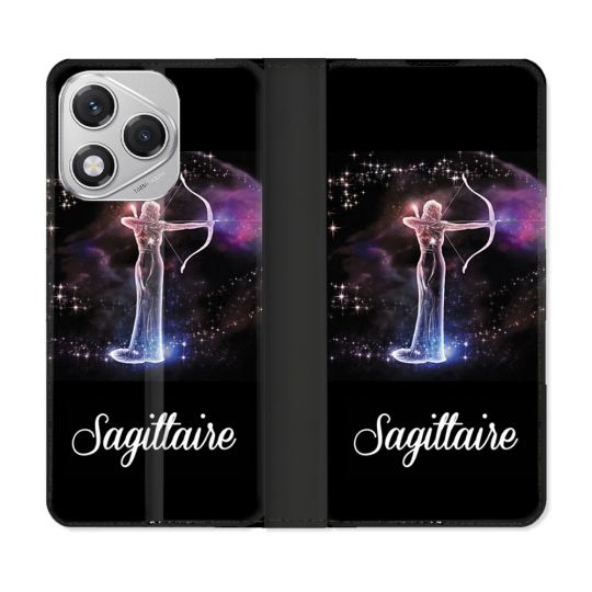 Housse cuir portefeuille Pour Honor 400 Lite 5G Signe Zodiaque 2 Sagittaire