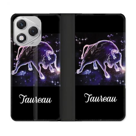 Housse cuir portefeuille Pour Honor 400 Lite 5G Signe Zodiaque 2 Taureau