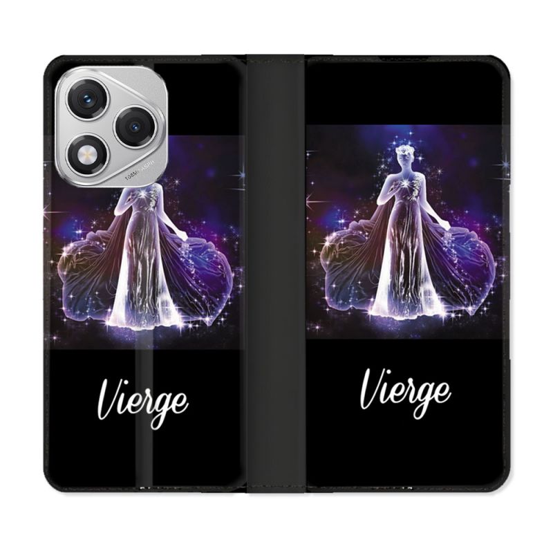 Housse cuir portefeuille Pour Honor 400 Lite 5G Signe Zodiaque 2 Vierge