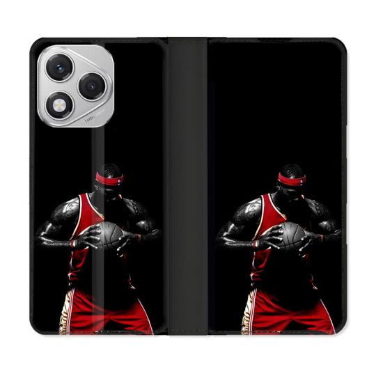 Housse cuir portefeuille Pour Honor 400 Lite 5G Sport Basketeur