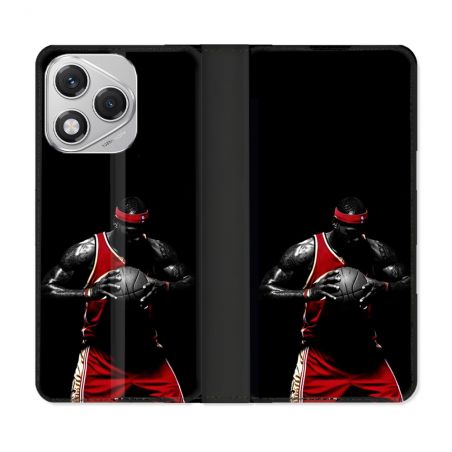 Housse cuir portefeuille Pour Honor 400 Lite 5G Sport Basketeur