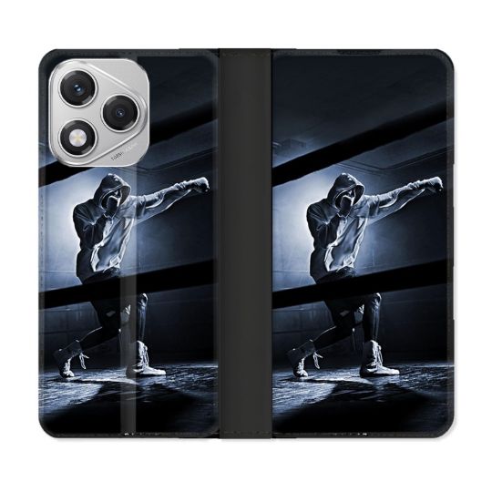 Housse cuir portefeuille Pour Honor 400 Lite 5G Sport Boxe Poing