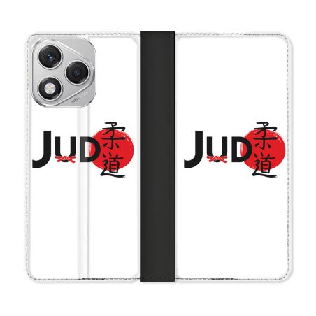 Housse cuir portefeuille Pour Honor 400 Lite 5G Sport Judo Logo