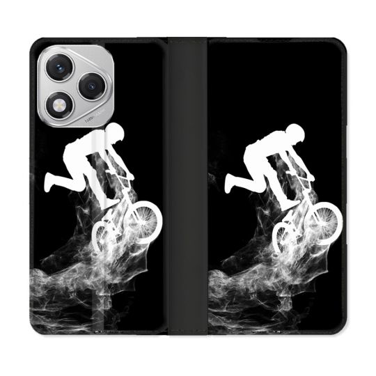 Housse cuir portefeuille Pour Honor 400 Lite 5G Sport VTT Noir