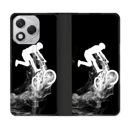 Housse cuir portefeuille Pour Honor 400 Lite 5G Sport VTT Noir