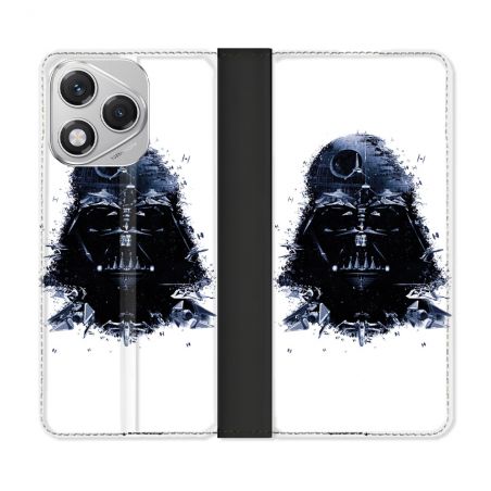 Housse cuir portefeuille Pour Honor 400 Lite 5G Star Wars - Dark Vador Blanc
