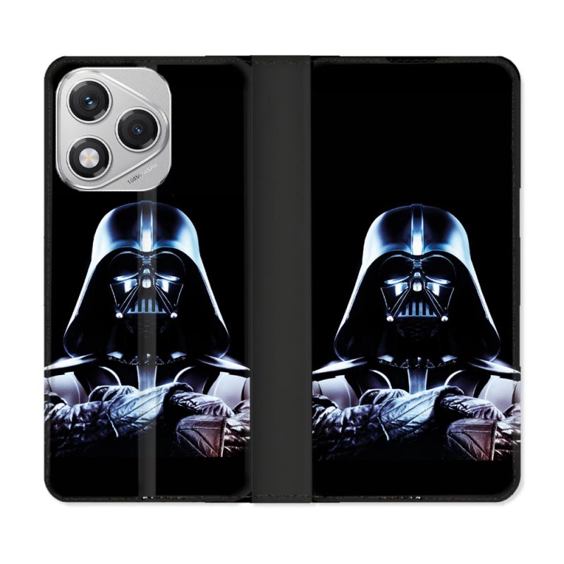 Housse cuir portefeuille Pour Honor 400 Lite 5G Star Wars - Dark Vador Noir