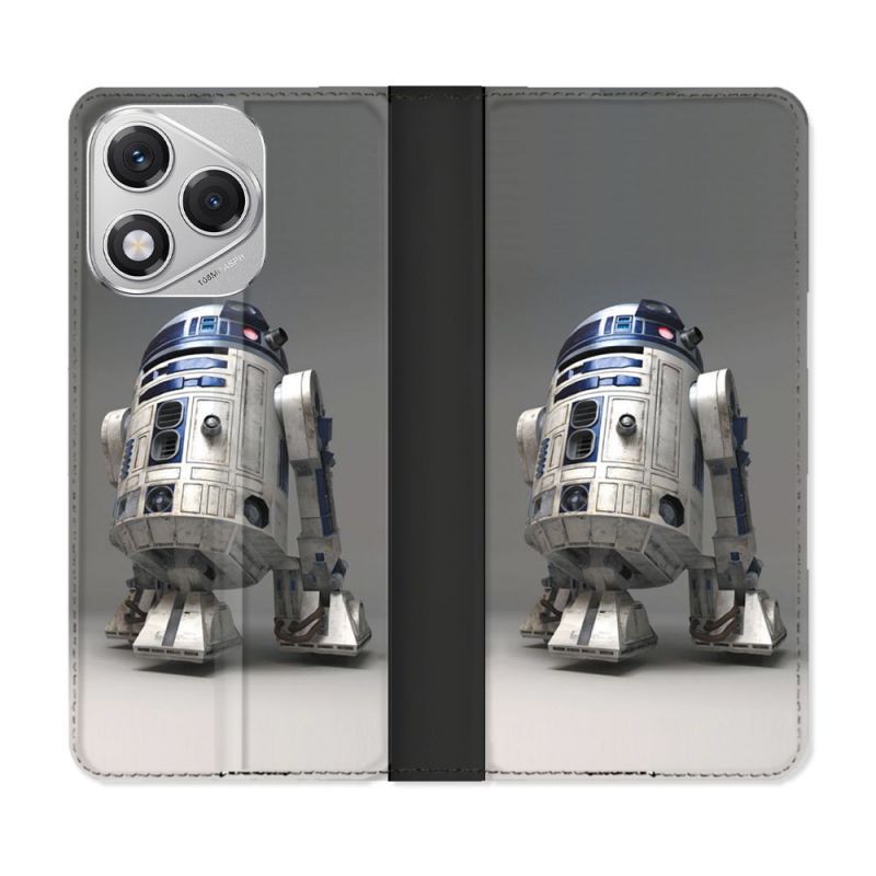 Housse cuir portefeuille Pour Honor 400 Lite 5G Star Wars - R2D2