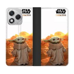 Housse cuir portefeuille Pour Honor 400 Lite 5G Star Wars - Yoda bebe soleil