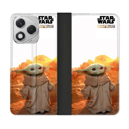 Housse cuir portefeuille Pour Honor 400 Lite 5G Star Wars - Yoda bebe soleil
