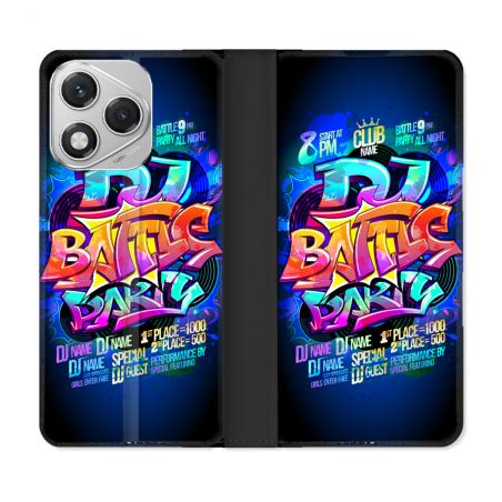 Housse cuir portefeuille Pour Honor 400 Lite 5G Street Art Rap