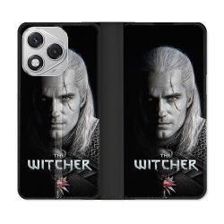 Housse cuir portefeuille Pour Honor 400 Lite 5G The Witcher Noir
