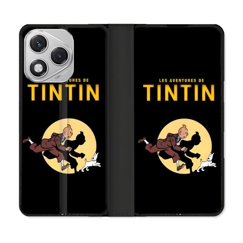 Housse cuir portefeuille Pour Honor 400 Lite 5G Tintin Classique
