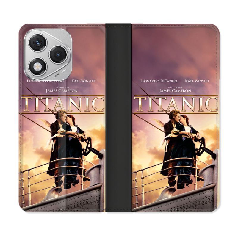 Housse cuir portefeuille Pour Honor 400 Lite 5G Titanic