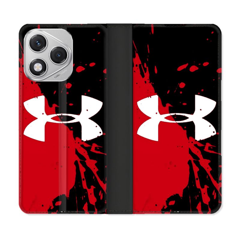 Housse cuir portefeuille Pour Honor 400 Lite 5G Under Armour