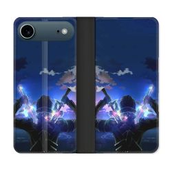 Housse cuir portefeuille Pour Iphone 17 Air Manga SAO sword Art Online Epee