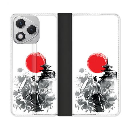 Housse cuir portefeuille Pour Honor 400 Lite 5G Voyage Japon Femme