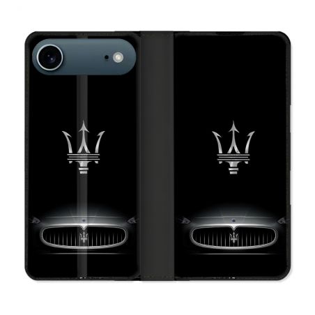 Housse cuir portefeuille Pour Iphone 17 Air Maserati