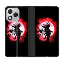 Housse cuir portefeuille Pour Honor 400 Lite 5G Voyage Japon Samourai