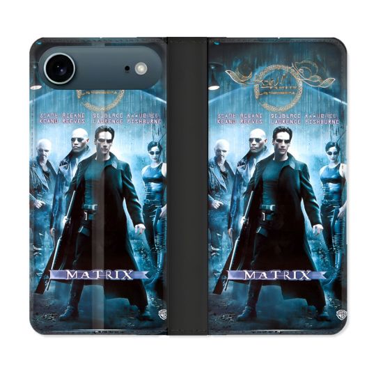 Housse cuir portefeuille Pour Iphone 17 Air Matrix Affiche