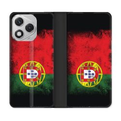 Housse cuir portefeuille Pour Honor 400 Lite 5G Voyage Portugal Drapeau