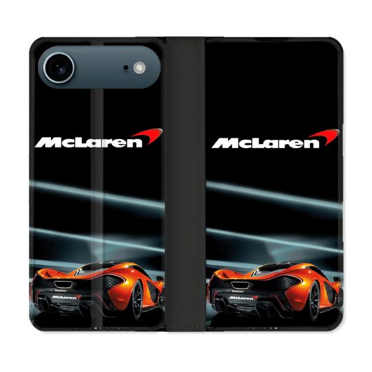 Housse cuir portefeuille Pour Iphone 17 Air Mc Laren