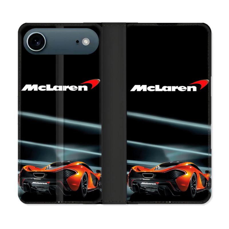 Housse cuir portefeuille Pour Iphone 17 Air Mc Laren