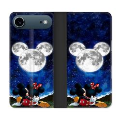 Housse cuir portefeuille Pour Iphone 17 Air Mickey Minnie