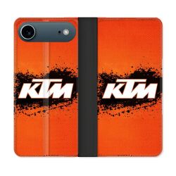 Housse cuir portefeuille Pour Iphone 17 Air Moto KTM
