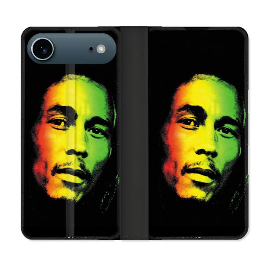 Housse cuir portefeuille Pour Iphone 17 Air Musique Bob Marley 2