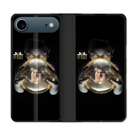 Housse cuir portefeuille Pour Iphone 17 Air Musique Jul Affiche