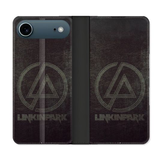 Housse cuir portefeuille Pour Iphone 17 Air Musique Rock Linkin Park