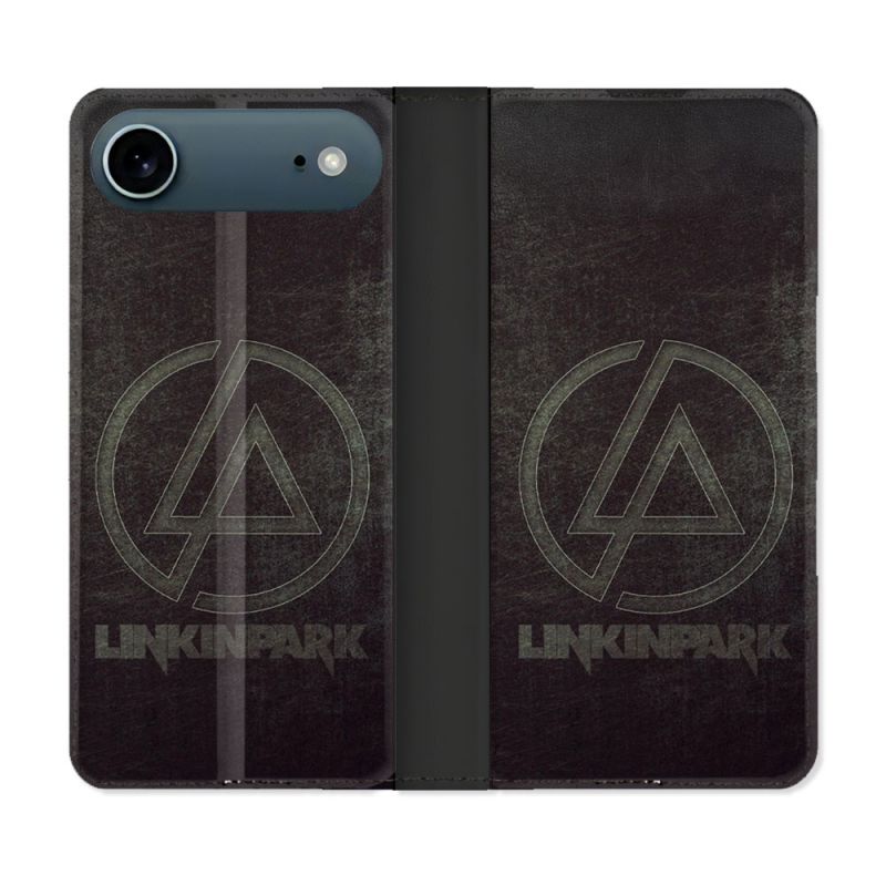 Housse cuir portefeuille Pour Iphone 17 Air Musique Rock Linkin Park