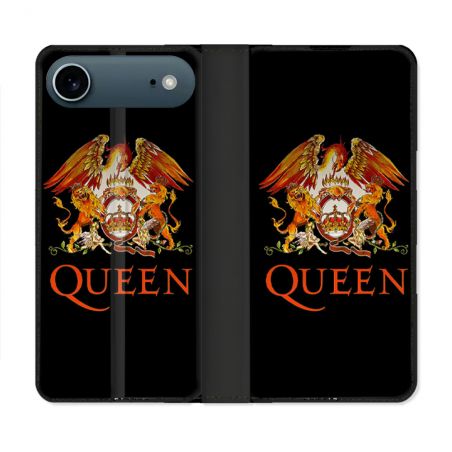 Housse cuir portefeuille Pour Iphone 17 Air Musique Rock Queen