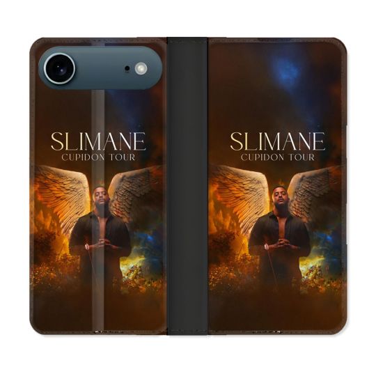 Housse cuir portefeuille Pour Iphone 17 Air Musique Slimane Ange