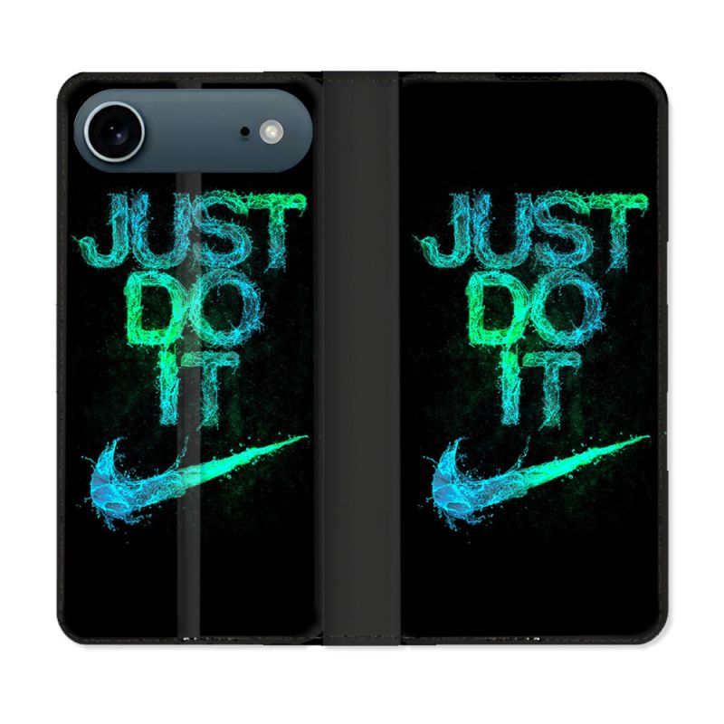 Housse cuir portefeuille Pour Iphone 17 Air Nike Just Do It